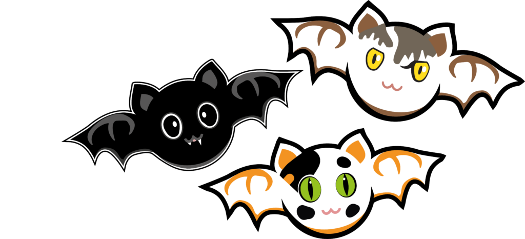 Three CatBats fly through the air with the greatest of ease